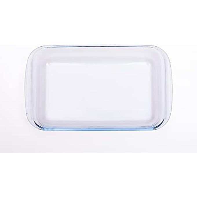 ريحني طبق خبز زجاجي مستطيل زجاج بوروسيليكات شفاف 1 لتر Tl2213507 - Image 4