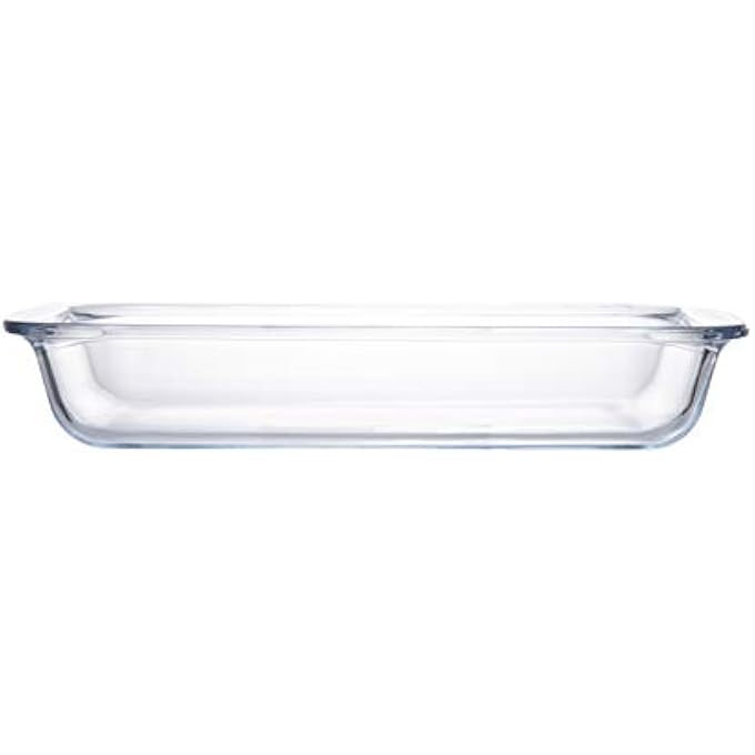 ريحني طبق خبز زجاجي مستطيل زجاج بوروسيليكات شفاف 1 لتر Tl2213507 - Image 3