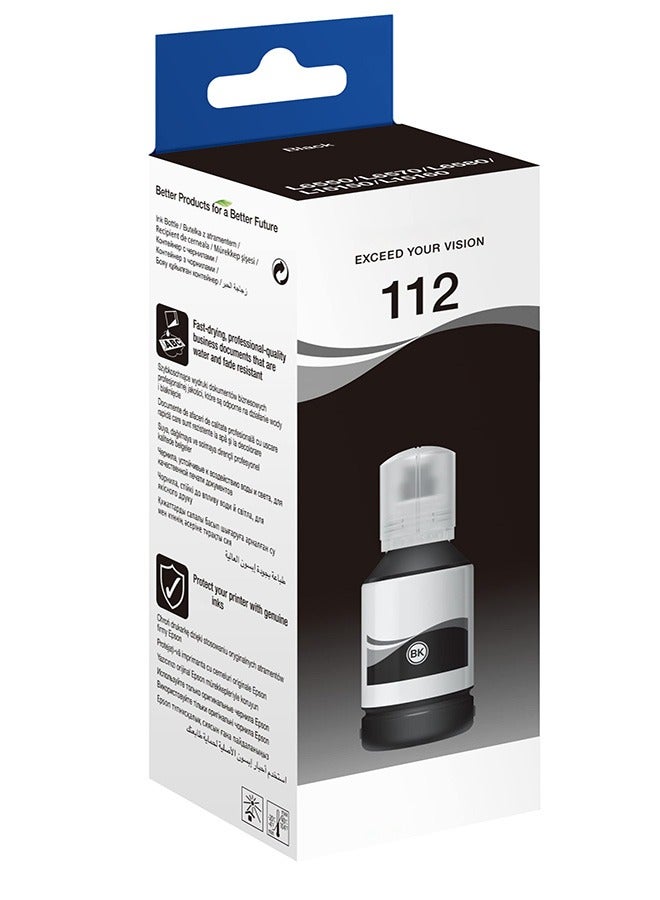 erorex 112 Eco tank Pigment Black Ink Bottle  - Image 1
