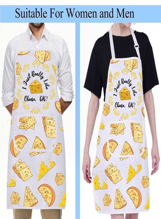 BNQL Cheese Apron Cheese Lover Gifts Funny Cheese Gifts I Just Really Like Cheese OK Cheese Kitchen Apron Cheese Baking Chef Apron - Image 5