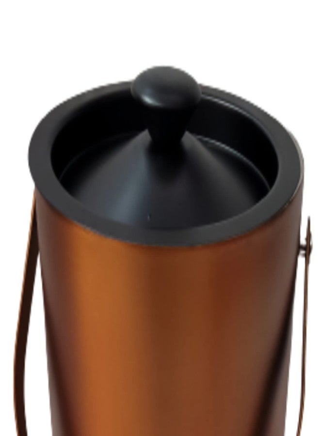 Proniks Stainless Steel Insulated Ice Bucket 1.5Liter with Opener, Ice Tong,peg Measure, and with Hip Flask|Keeps Ice Cold for 6 h|Great bar Tools for Home bar Accessories (of 1.5 Litre)(Gold) - Image 5