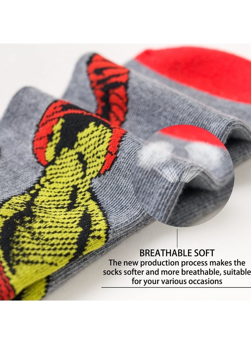 Pack Marvel Cartoon Funny Socks, Crazy Socks Novelty Colorful Avengers Superhero Crew Socks, Character Crew Socks for Men  - Image 3