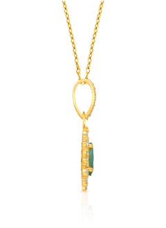 Malabar Gold and Diamonds 22 Carat 916 Purity Yellow Gold Gemstone Pendant PGNDNA010PN6_Y For Women  - Image 5