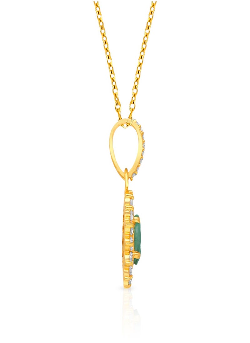 Malabar Gold and Diamonds 22 Carat 916 Purity Yellow Gold Gemstone Pendant PGNDNA010PN6_Y For Women  - Image 5