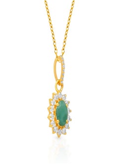 Malabar Gold and Diamonds 22 Carat 916 Purity Yellow Gold Gemstone Pendant PGNDNA010PN6_Y For Women  - Image 2