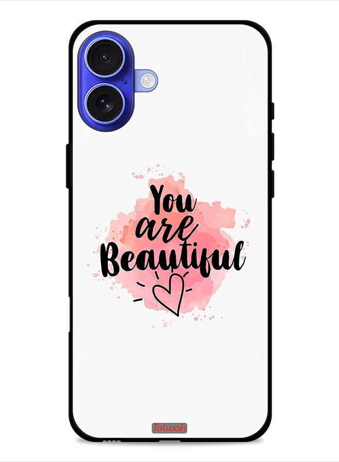 Tolwak Apple iPhone 16 Protective Case Cover You Are Beautiful - Image 1