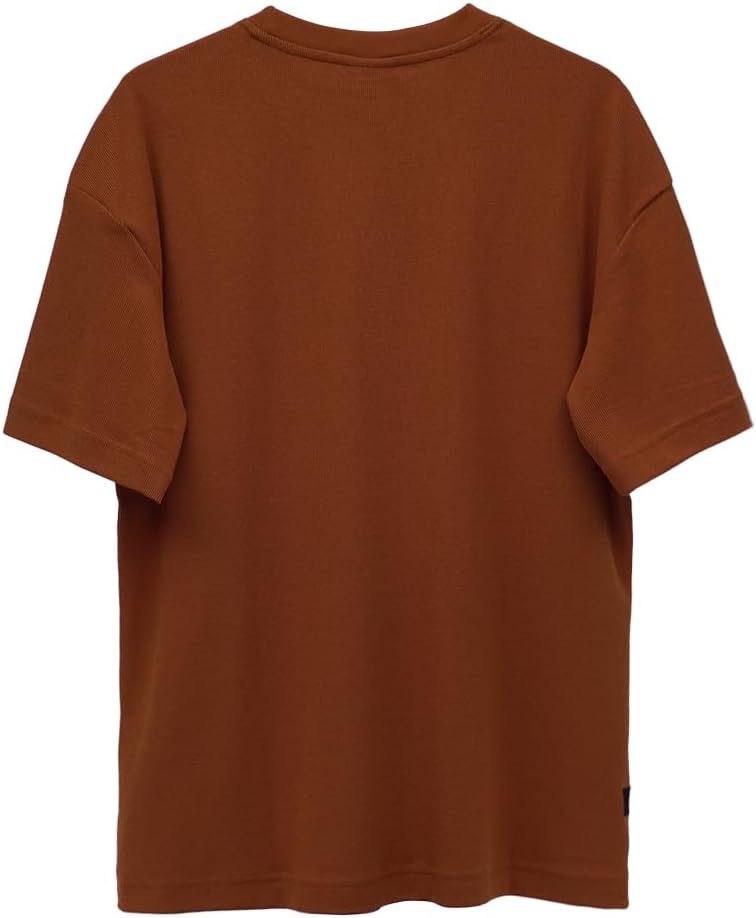Cedro Men's Oversize Graphic Tee in Brown with Photo Print - Image 2