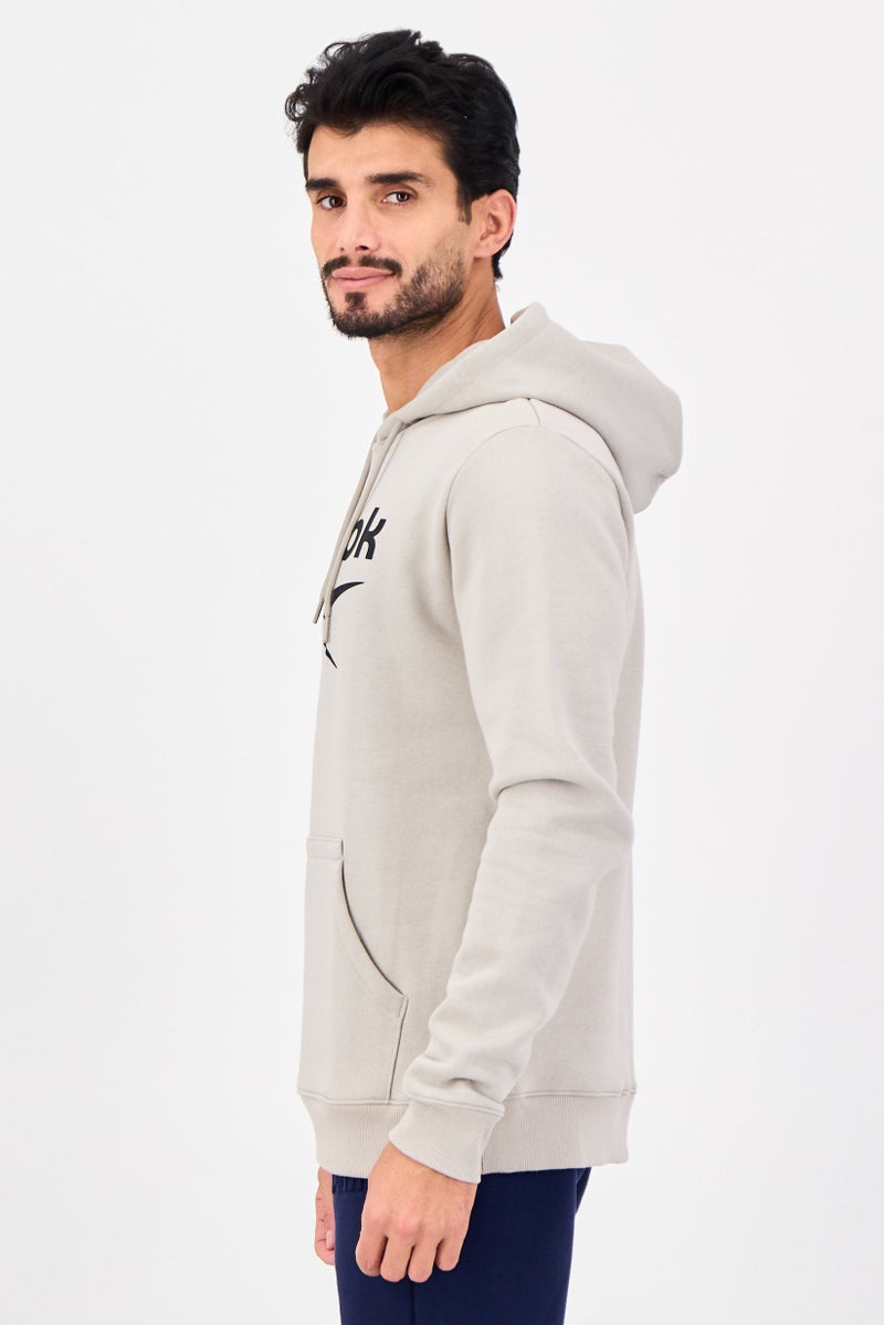 Reebok Men Sportswear Fit Long Sleeve Outdoor Hoodie, Mineral Grey - Image 3