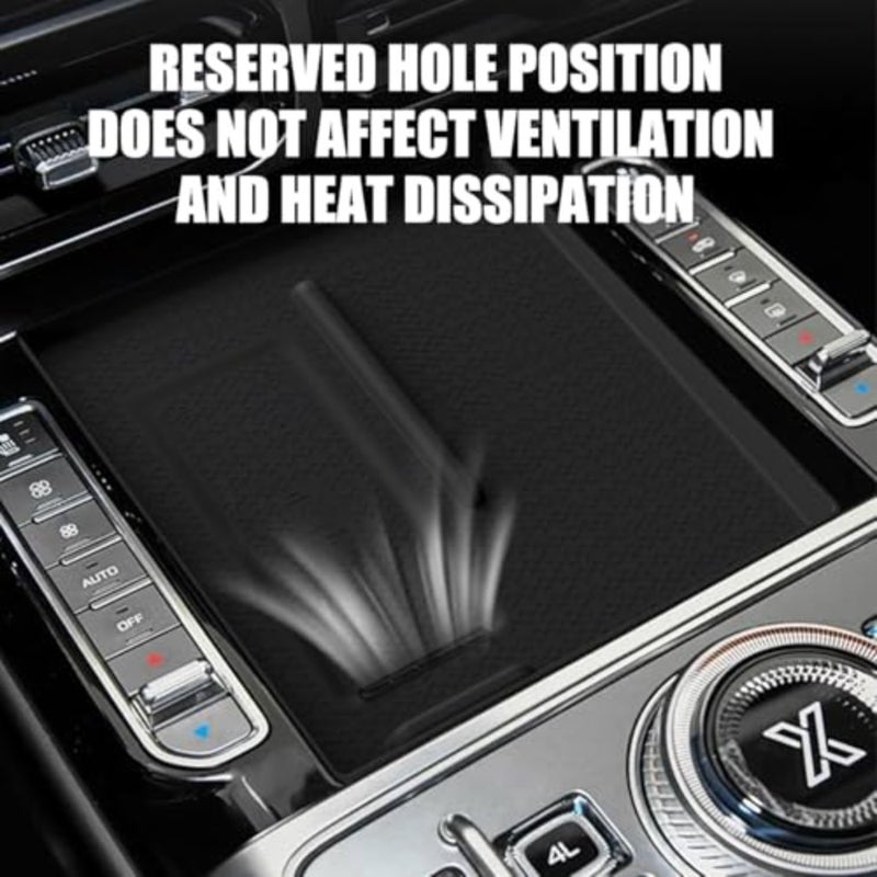 Zuooiec Center Console Wireless Charging Mat G700 2025 2026, Anti-Slip Synthetic Leather Protector Pad Cover - Image 4