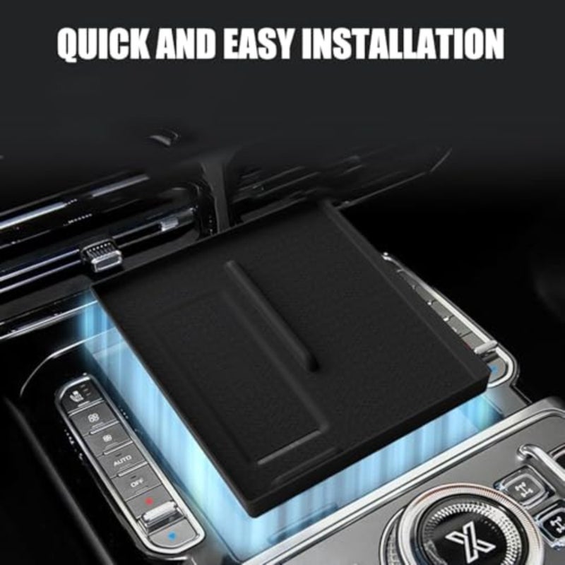 Zuooiec Center Console Wireless Charging Mat G700 2025 2026, Anti-Slip Synthetic Leather Protector Pad Cover - Image 5