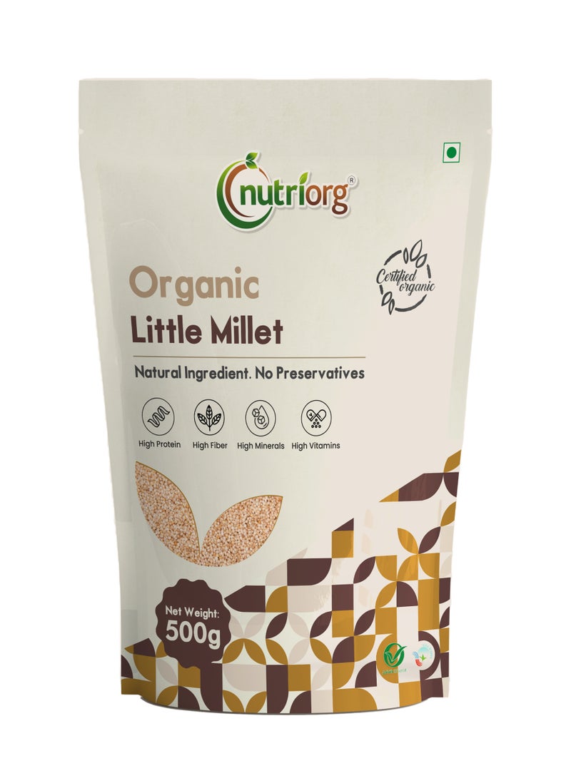 Nutriorg Organic Little Millet 500g - Image 1
