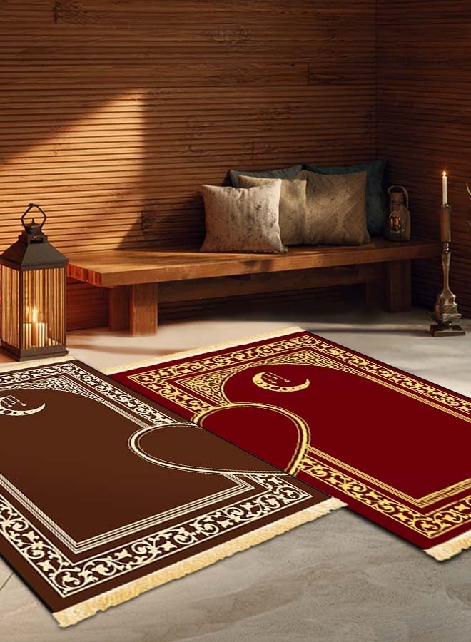 Two-Piece Set Prayer Mats For Couples, With Anti-Slip Bottom - Image 3