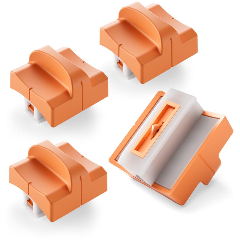 EVTECK 4 Pack Paper Cutter Blades Replacement for Paper Trimmer Slider with Safe Hidden-Blade Design - Image 1