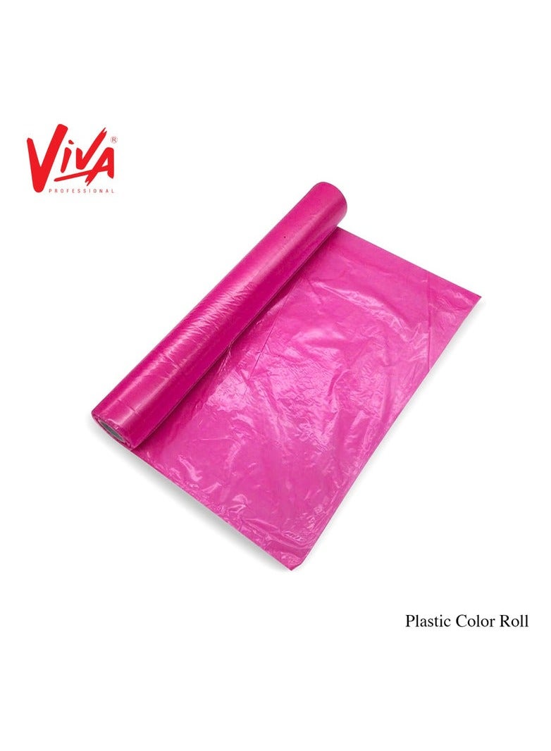 رول بلاستيك ملون وردي