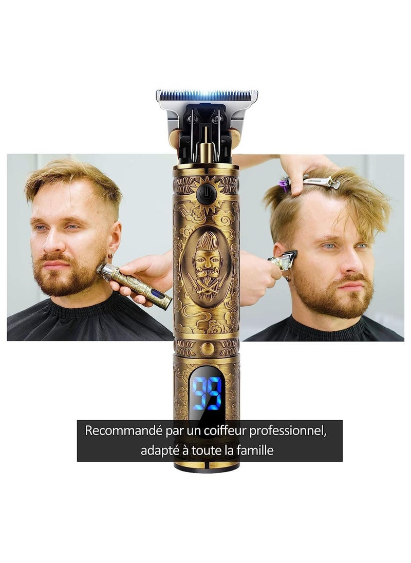Generic - Professional Men’s Hair Trimmer, Long Hair Trimmer, Beard Trimmer, Cordless Hair Trimmer, Rechargeable, LED Display, - Image 1