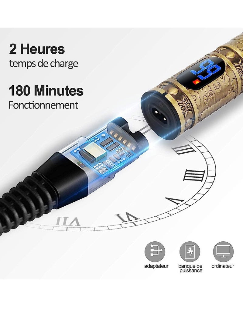 Generic - Professional Men’s Hair Trimmer, Long Hair Trimmer, Beard Trimmer, Cordless Hair Trimmer, Rechargeable, LED Display, - Image 1