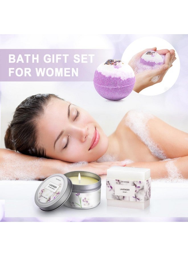 LUCOTIYA Gifts for Women, Birthday Gifts for Women Spa Gifts Baskets for Women Bubble Bath and Body Gifts Set for Women Lavender Gifts for Mom Her Female Sister Mother Teacher Wine Tumbler Purple Gifts - Image 3