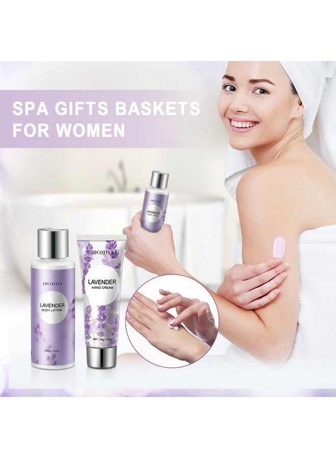LUCOTIYA Gifts for Women, Birthday Gifts for Women Spa Gifts Baskets for Women Bubble Bath and Body Gifts Set for Women Lavender Gifts for Mom Her Female Sister Mother Teacher Wine Tumbler Purple Gifts - Image 2