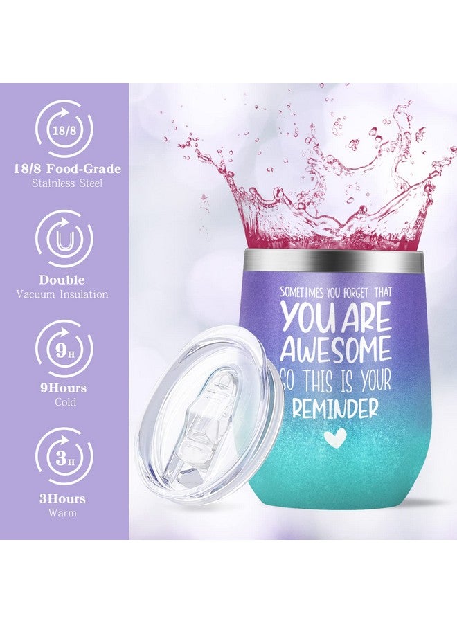 LUCOTIYA Gifts for Women, Birthday Gifts for Women Spa Gifts Baskets for Women Bubble Bath and Body Gifts Set for Women Lavender Gifts for Mom Her Female Sister Mother Teacher Wine Tumbler Purple Gifts - Image 4