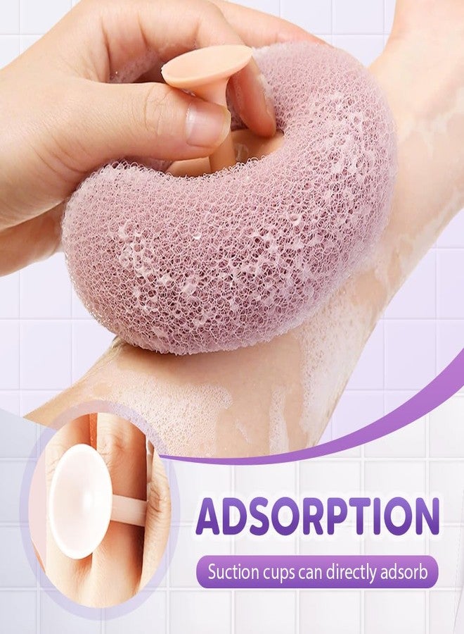 Pousbo Super Soft Sunflower Suction Cup Bath Ball, 2025 Upgraded Bath Sponge Cleaning Brush Exfoliating Bath Sponge Cleaning Brush, Multi-Color Mesh Pouf Sponge Mesh Shower Ball for Women, Men Shower (B - Image 5