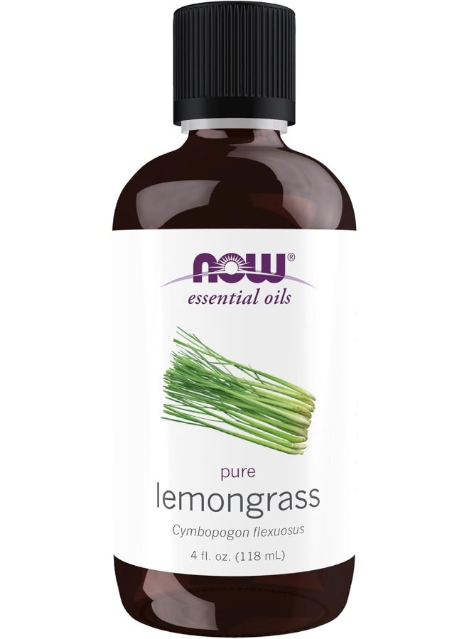 NOW Solutions Lemongrass Essential Oil, 4-Ounce - Image 1