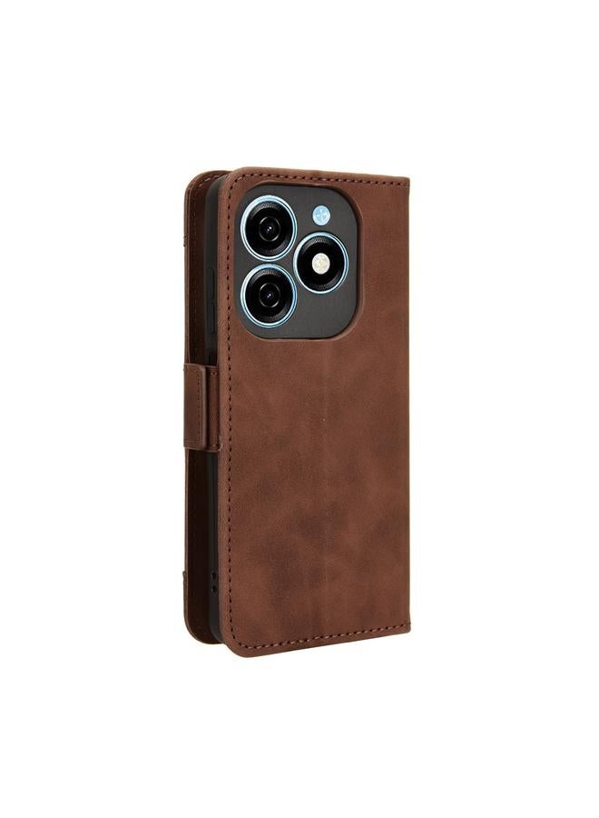 إيروريكس جراب لهاتف Tecno Spark 20 4G KJ5 مصنوع من الجلد وملمس جلد العجل وفتحات للبطاقات - Image 3