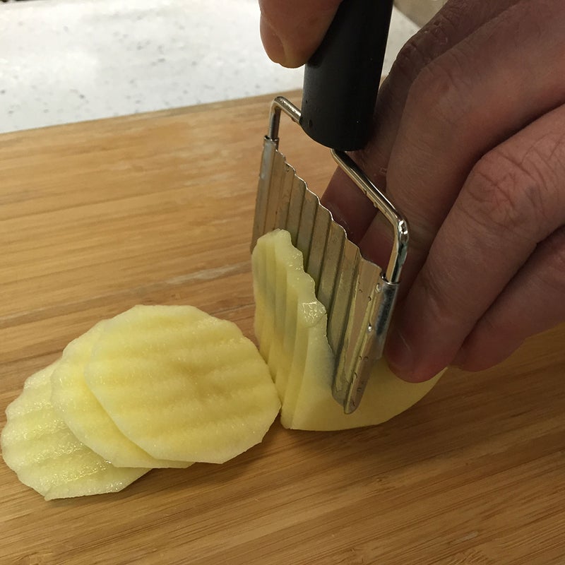 Stainless Steel Vegetable Crinkle Cutter and French Fry Slicer for Potato - Image 5