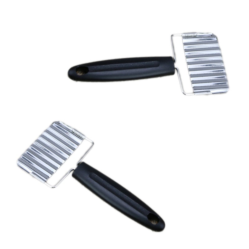 Stainless Steel Vegetable Crinkle Cutter and French Fry Slicer for Potato - Image 2