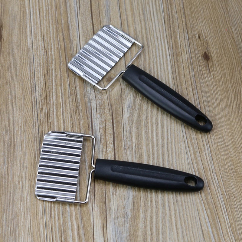 Stainless Steel Vegetable Crinkle Cutter and French Fry Slicer for Potato - Image 4