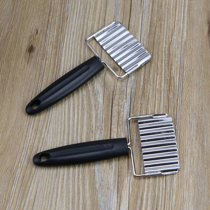 Stainless Steel Vegetable Crinkle Cutter and French Fry Slicer for Potato - Image 1