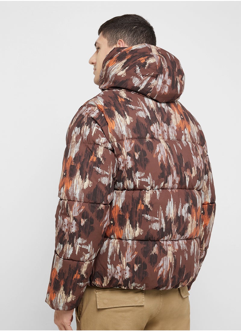 JACK & JONES - High Neck Printed Jacket - Image 1