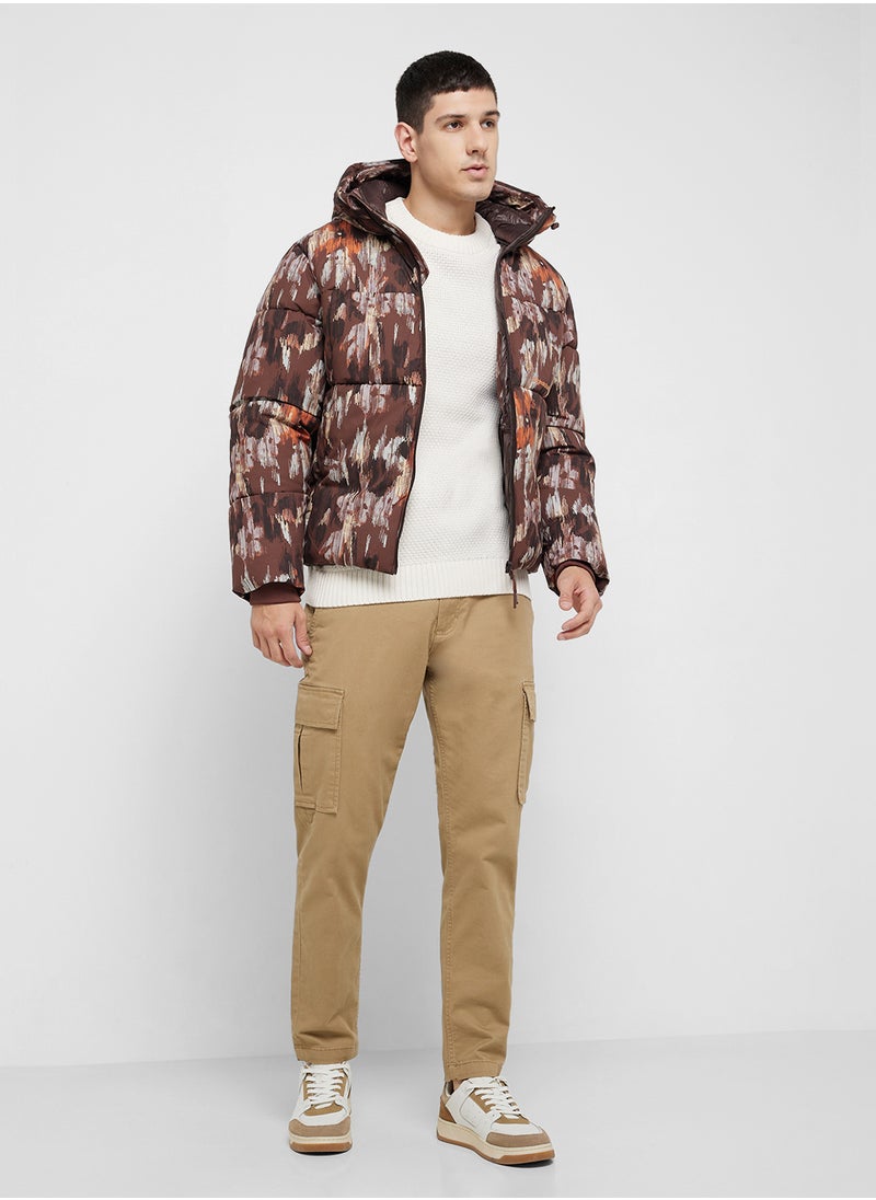 JACK & JONES - High Neck Printed Jacket - Image 1