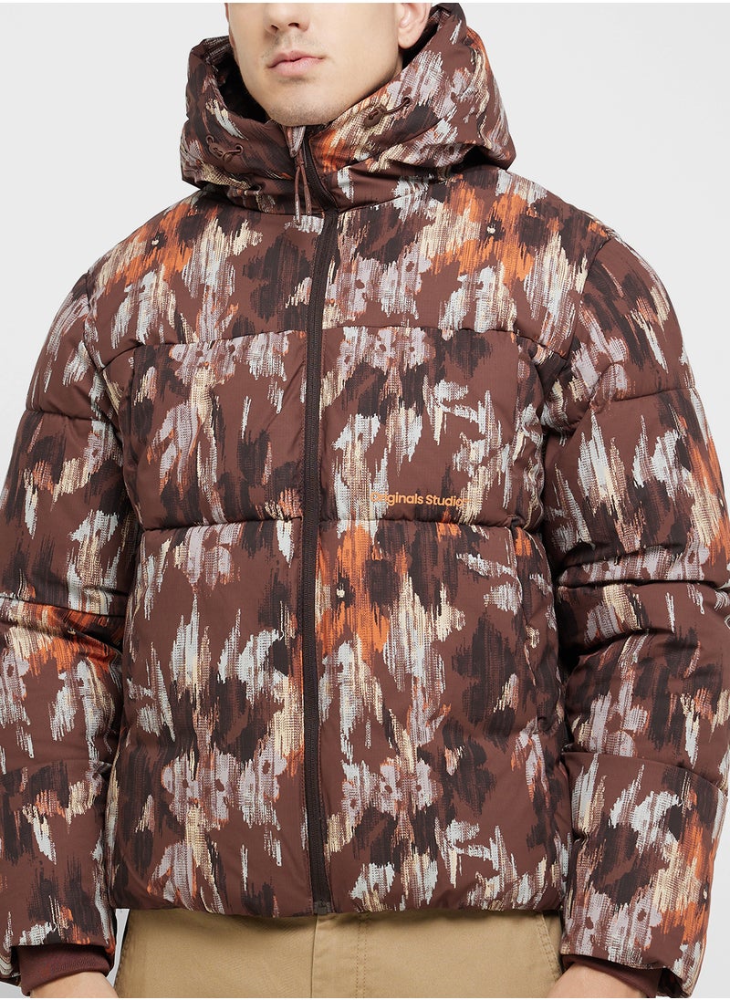 JACK & JONES - High Neck Printed Jacket - Image 1