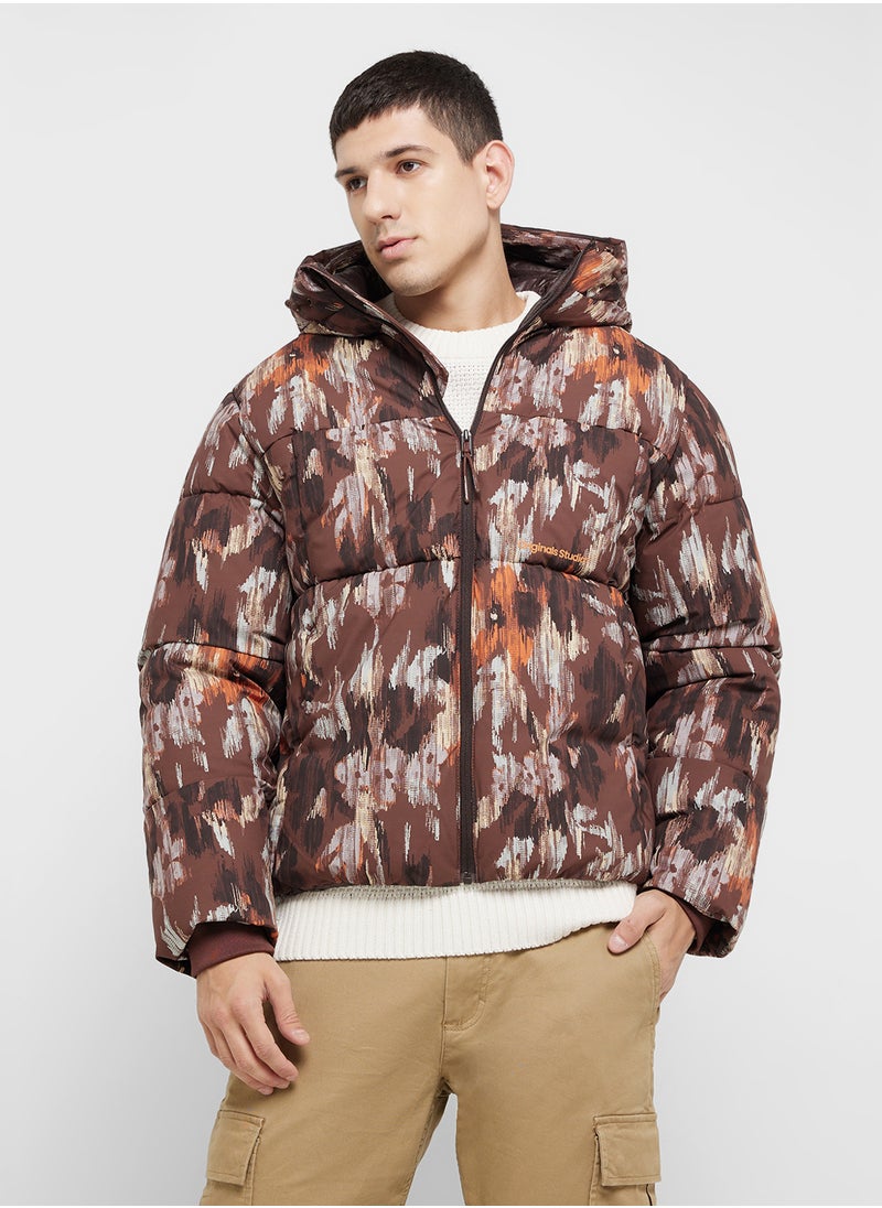 JACK & JONES - High Neck Printed Jacket - Image 1