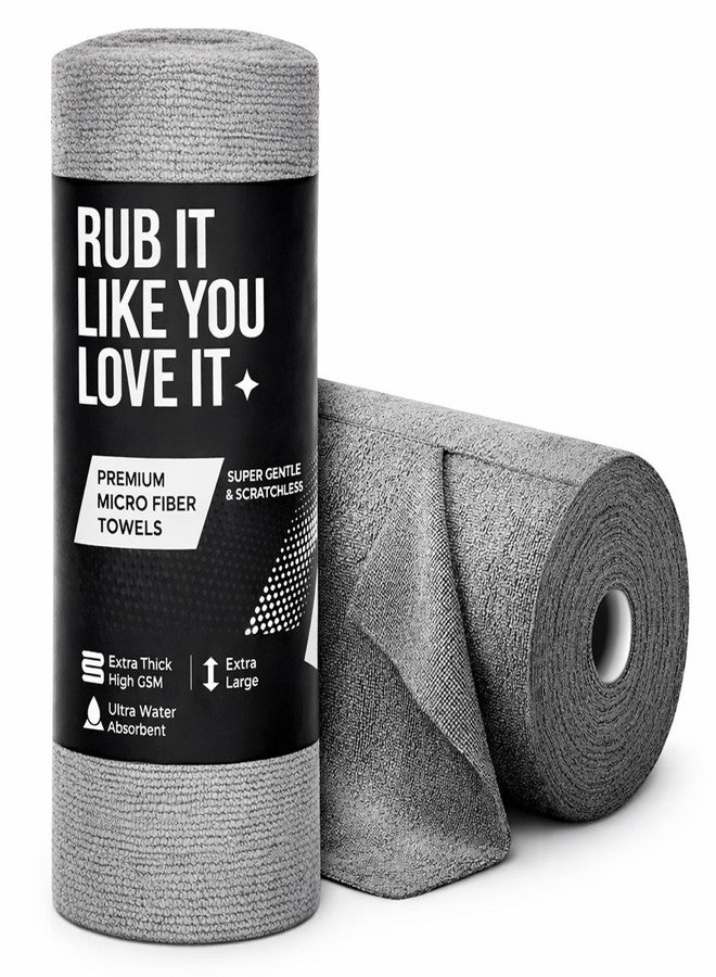 CAR101 Rip Rolls 220 GSM Microfiber Towel Roll - 20Pcs 30x30 CM|Tearable & Reusable Microfibre Towels|High Absorption|Eco-Friendly|Lint Free|Uses for Car, Kitchen & Home Cleaning - Image 1