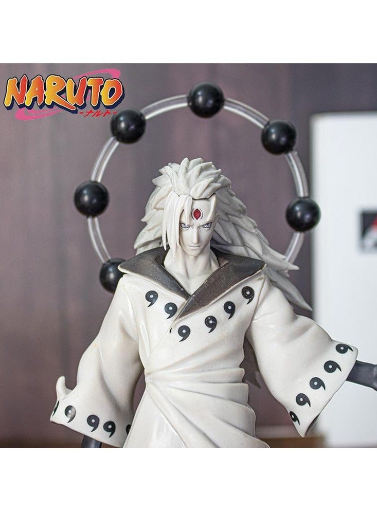 ناروتو تمثال زخرفي من الراتينج لشخصية أنمي ناروتو أوتشيها مادارا، ديكور منزلي، تمثال فني صغير، زينة منزلية للمكتب، غرفة المعيشة، غرفة النوم، رف الكتب، خزانة التلفزيون، سطح المكتب (ستة مسارات مادارا) - Image 4