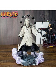 Naruto Naruto Uchiha Madara Anime Figure Decorative Resin Sculpture Home Decor Statue, Art Figurine Home Ornament Decoration for Office, Living Room, Bedroom, Book Shelf, TV Cabinet, Desktop(Six Paths Madara)  - Image 1