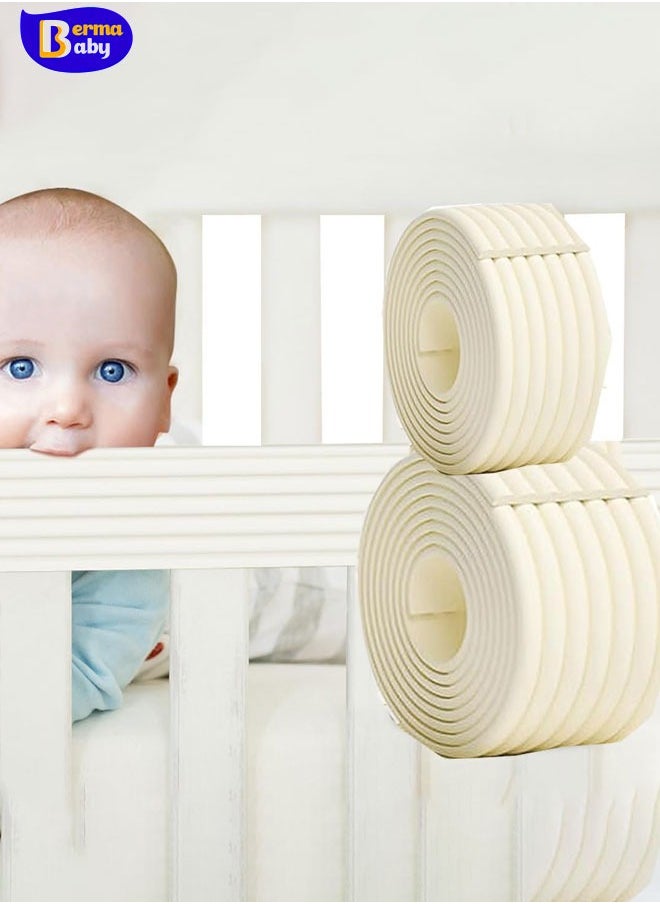 Berma Baby Foam Safety Strips Baby safety corner protector Silicone Teething Cover Multifunctional Edge&Corner Guard Coverage Straps for Baby Safety - Bumper DIY 1/2/4 Pcs  - Image 1