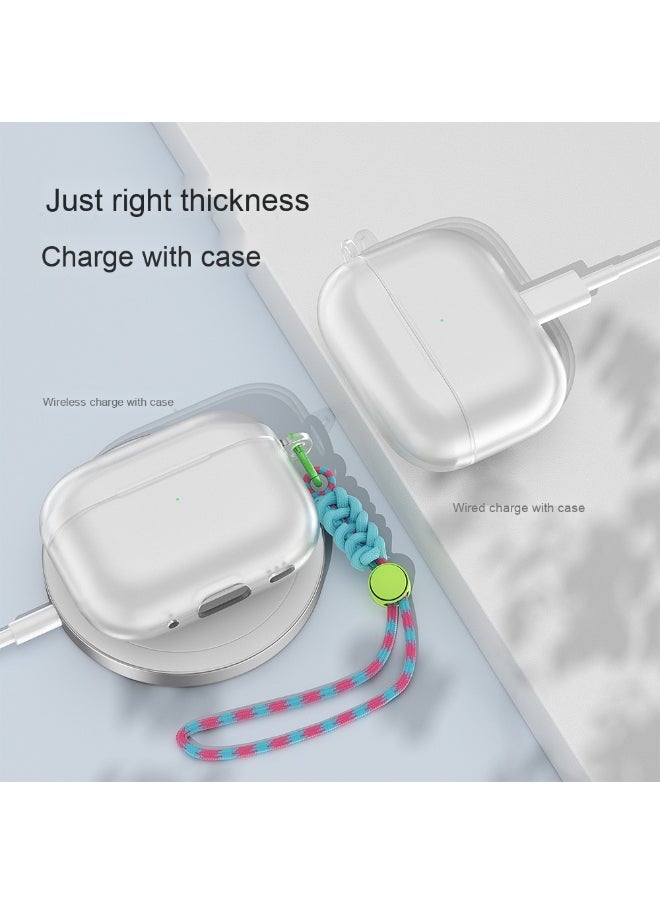 Generic - Simple Semi-transparent Frosted Protective Case Cover for Apple AirPods Pro/Pro2 for Men Women - Image 1