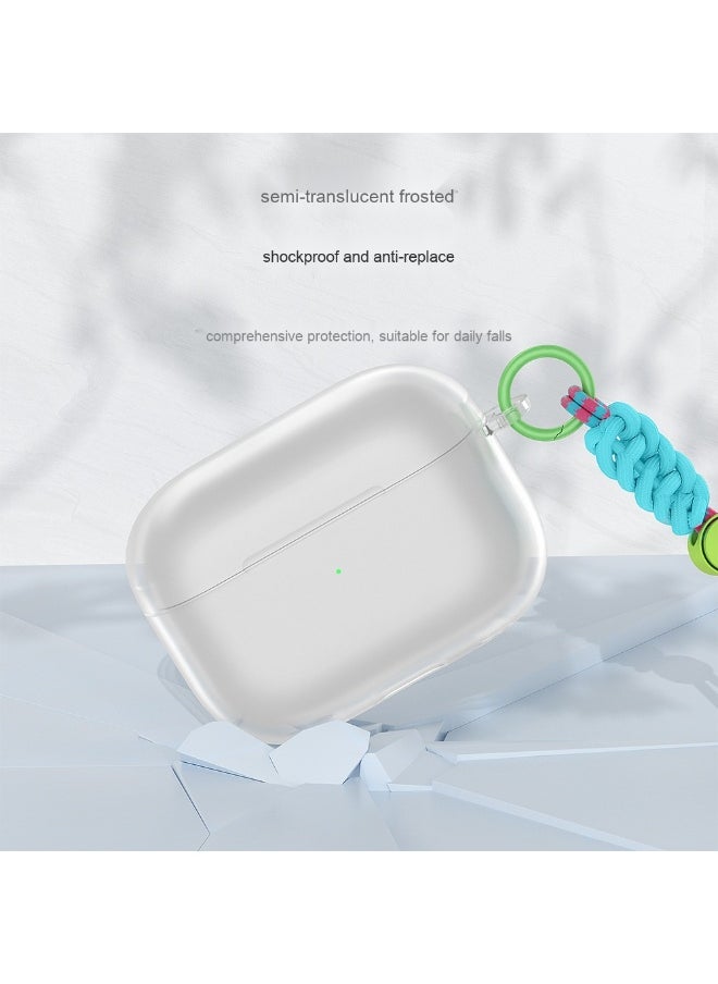 Generic - Simple Semi-transparent Frosted Protective Case Cover for Apple AirPods Pro/Pro2 for Men Women - Image 1