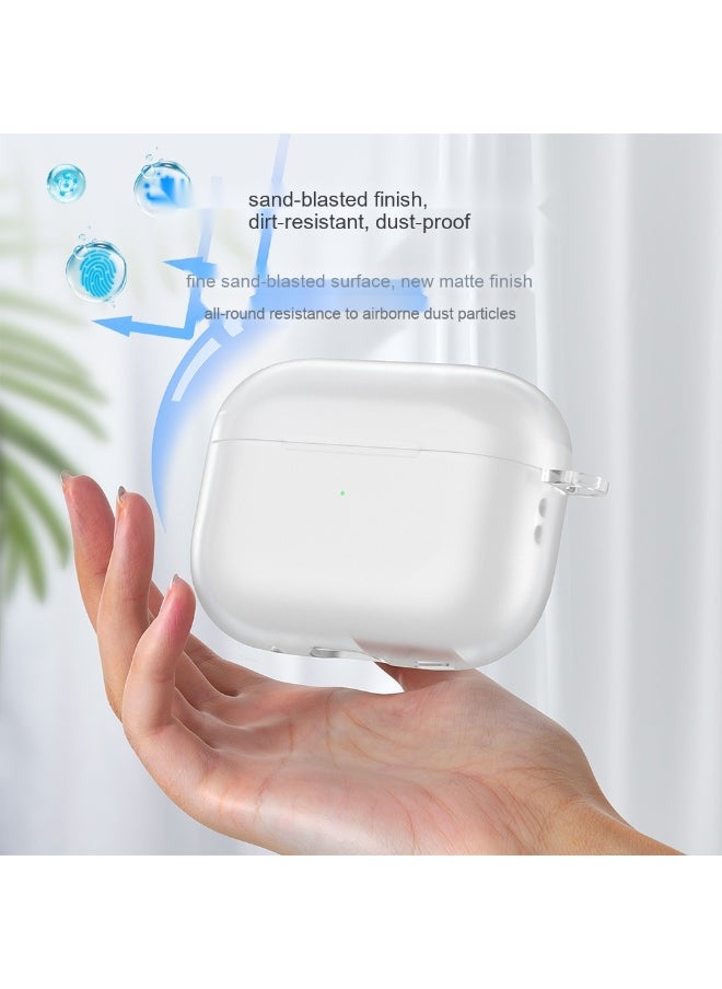 Generic - Simple Semi-transparent Frosted Protective Case Cover for Apple AirPods Pro/Pro2 for Men Women - Image 1