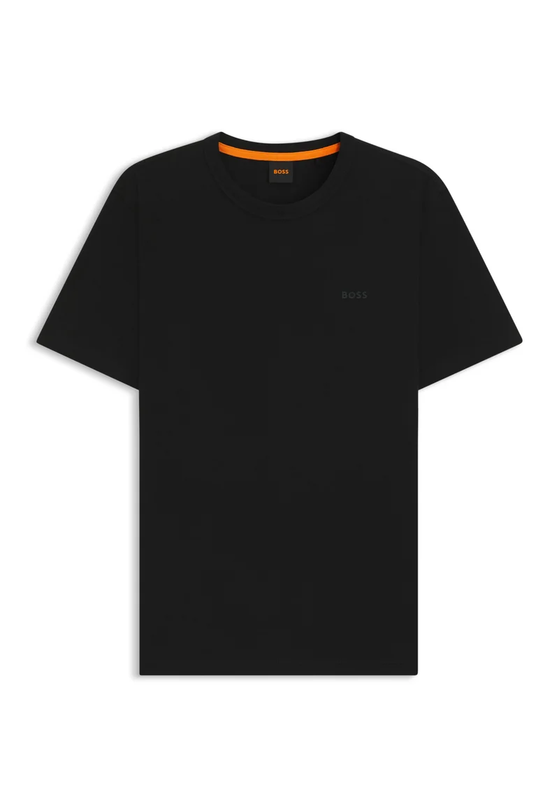 BOSS Regular-fit T-shirt in slub cotton with logo detail