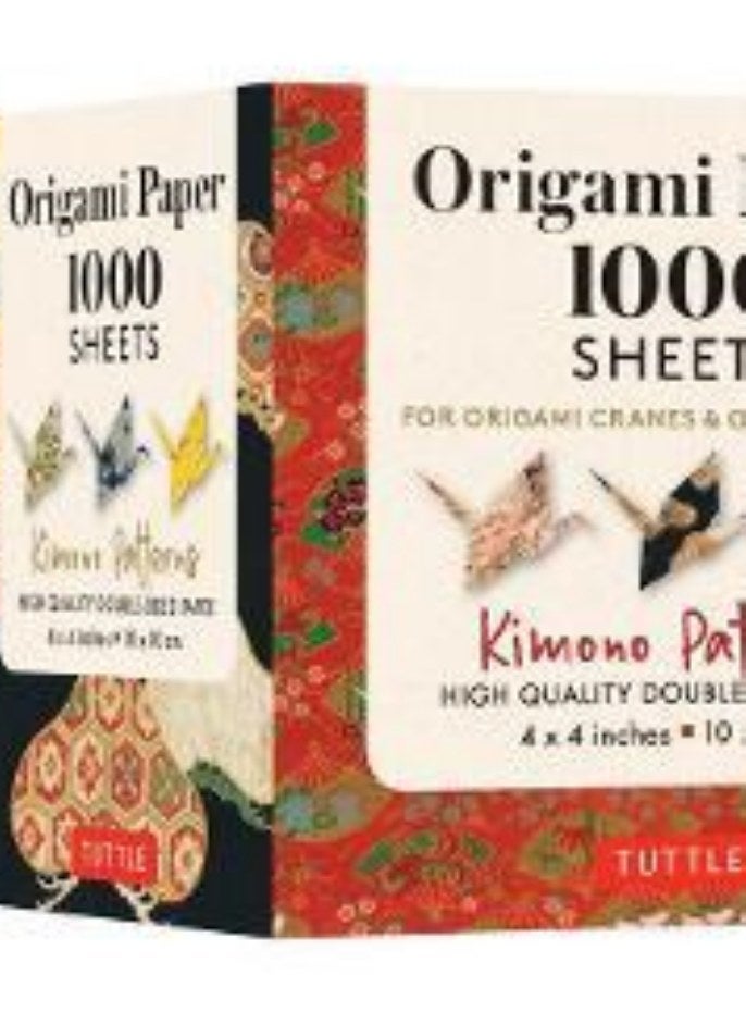Origami Paper 1,000 sheets Kimono Patterns 4" (10 cm): Tuttle Origami Paper: High-Quality Double-Sid