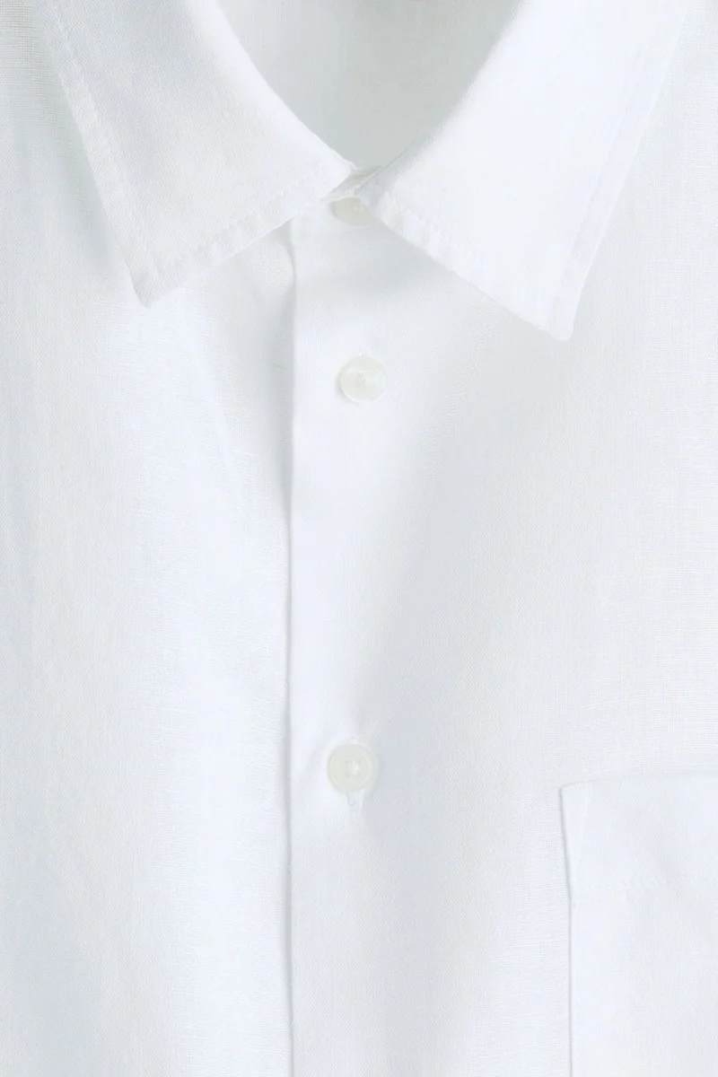 H&M  Relaxed Fit Linen-blend shirt for Men | Best Price UAE