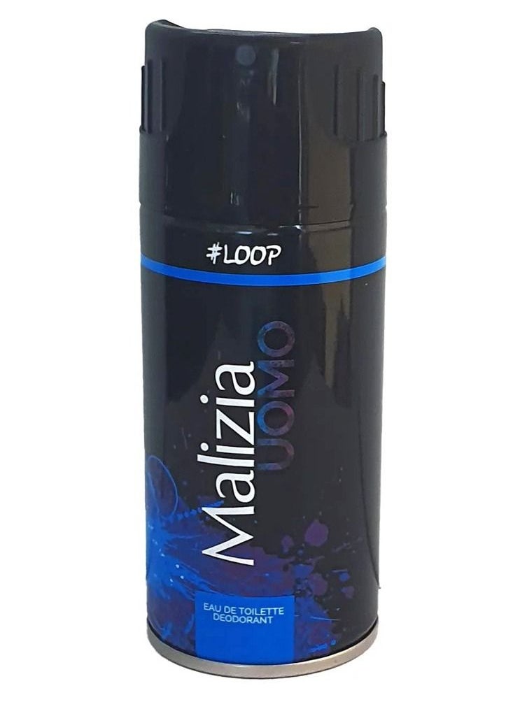 Malizia Uomo - Malizia Uomo #Loop Deodorant Spray 150ml (Pack of 3) - Image 1