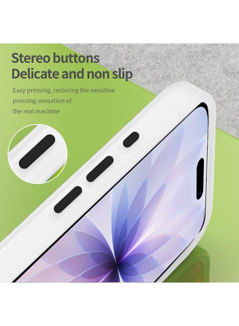 Techie حافظة آبل آيفون 17 ماغسيف – غطاء شفاف مضاد للصدمات، خلفية صلبة من الأكريليك المضاد للاصفرار مع TPU + PC، متوافق مع الشحن اللاسلكي – أبيض - Image 5