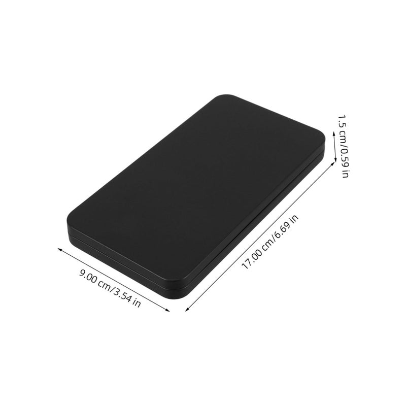 Veemoon Metal Candy Box Hidden Storage Portable Phone Box Hinged Lid Cash Holder Travel - Image 3