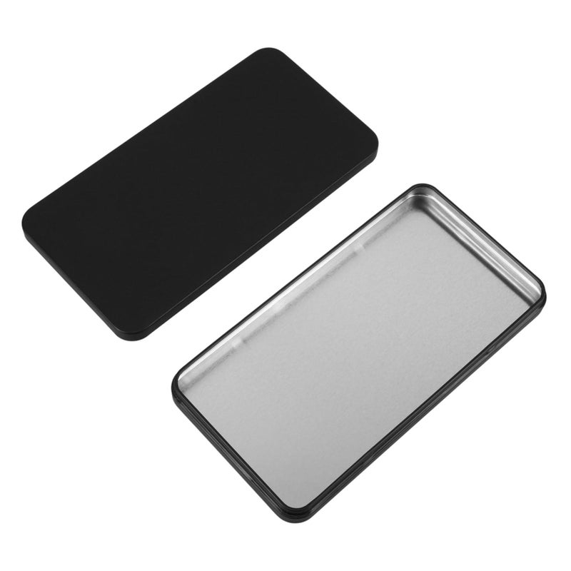 Veemoon Metal Candy Box Hidden Storage Portable Phone Box Hinged Lid Cash Holder Travel - Image 2