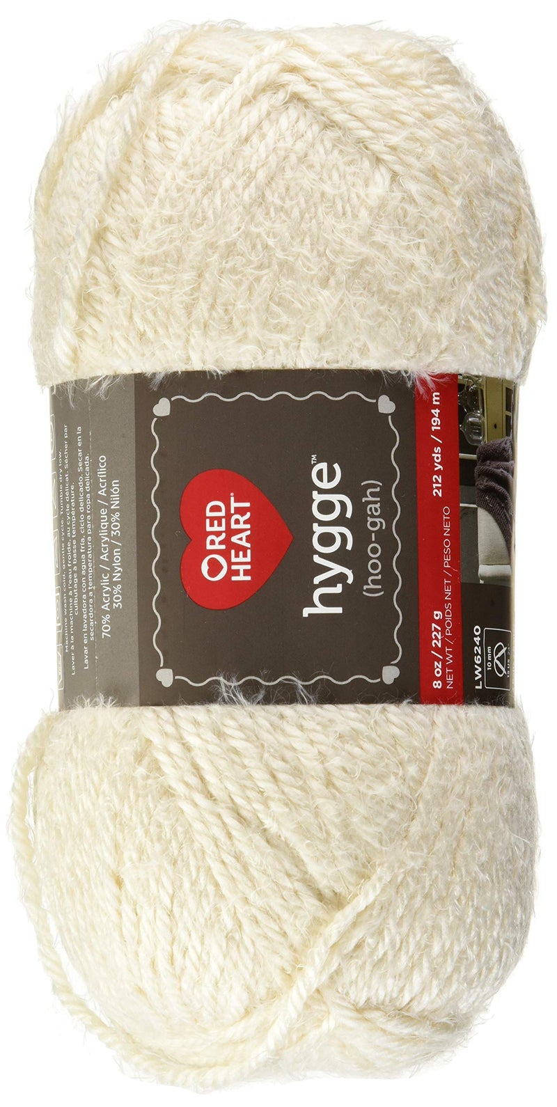 RED HEART Hygge yarn, 8oz, Pearl 8 Fl Oz - Image 1