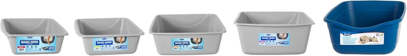Petmate Occasional & permanent usable Open Cat Litter Box,Mouse Grey, Small (14"x10.5"x3.5") All climate suitability - Image 4